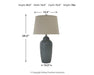 Saher Table Lamp - Zara Furniture (Kissimmee,FL)