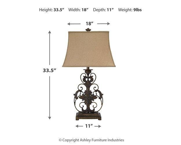 Sallee Table Lamp - Zara Furniture (Kissimmee,FL)
