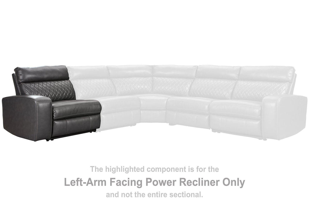 Samperstone Power Reclining Sectional - Zara Furniture (Kissimmee,FL)