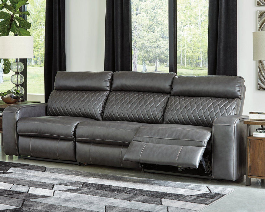 Samperstone Power Reclining Sectional - Zara Furniture (Kissimmee,FL)