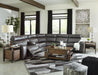 Samperstone Power Reclining Sectional - Zara Furniture (Kissimmee,FL)
