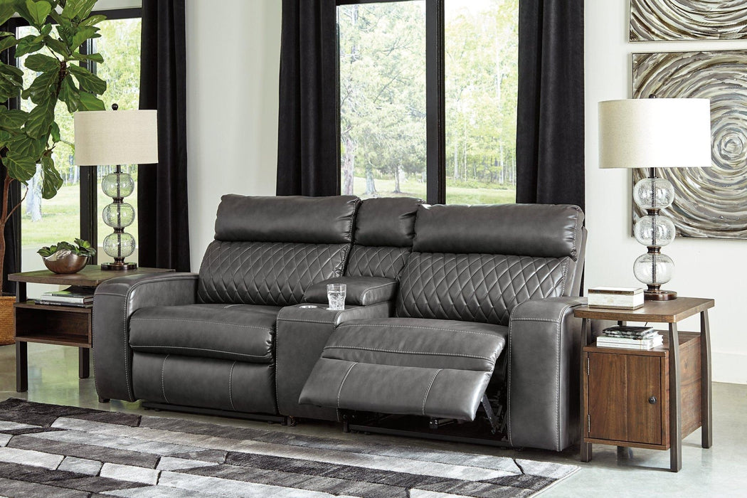 Samperstone Power Reclining Sectional - Zara Furniture (Kissimmee,FL)