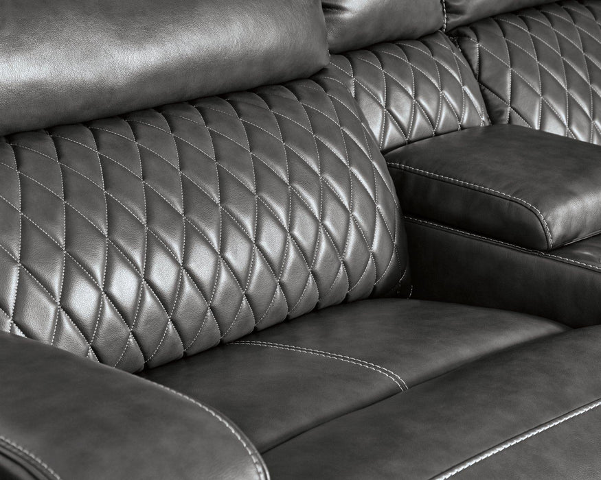 Samperstone Power Reclining Sectional - Zara Furniture (Kissimmee,FL)