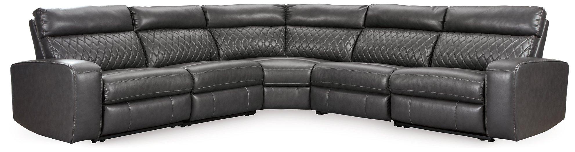 Samperstone Power Reclining Sectional - Zara Furniture (Kissimmee,FL)