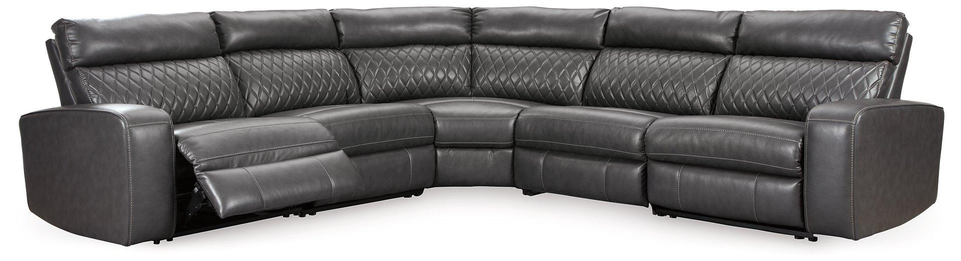 Samperstone Power Reclining Sectional - Zara Furniture (Kissimmee,FL)