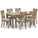 Sanbriar Dining Table and Chairs (Set of 7) - Zara Furniture (Kissimmee,FL)