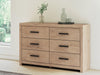 Sanginlane Dresser and Mirror - Zara Furniture (Kissimmee,FL)