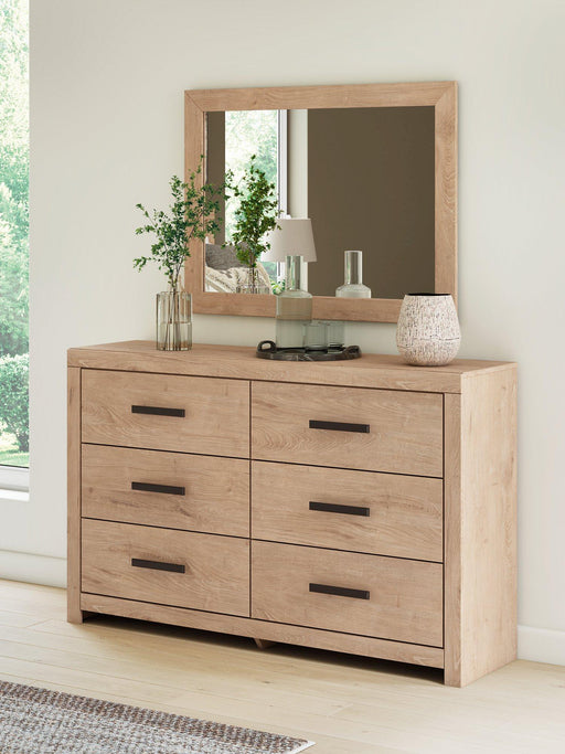 Sanginlane Dresser and Mirror - Zara Furniture (Kissimmee,FL)