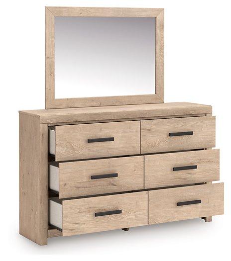 Sanginlane Dresser and Mirror - Zara Furniture (Kissimmee,FL)