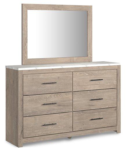 Senniberg Dresser and Mirror - Zara Furniture (Kissimmee,FL)