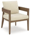 Serene Bay Outdoor Dining Arm Chair with Cushion (Set of 2) - Zara Furniture (Kissimmee,FL)