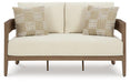 Serene Bay Outdoor Loveseat with Cushion - Zara Furniture (Kissimmee,FL)