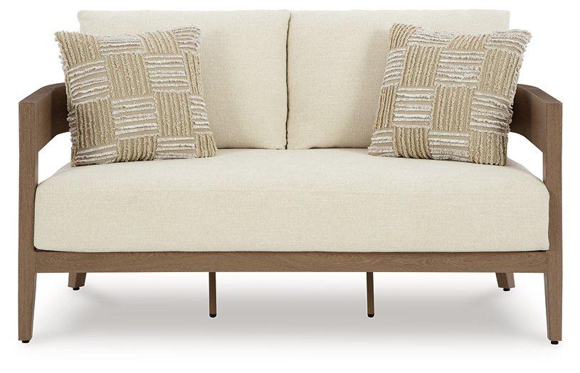 Serene Bay Outdoor Loveseat with Cushion - Zara Furniture (Kissimmee,FL)