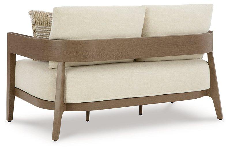 Serene Bay Outdoor Loveseat with Cushion - Zara Furniture (Kissimmee,FL)