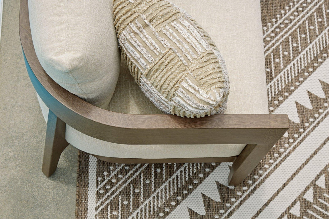 Serene Bay Outdoor Loveseat with Cushion - Zara Furniture (Kissimmee,FL)