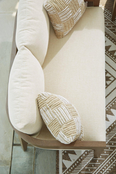 Serene Bay Outdoor Loveseat with Cushion - Zara Furniture (Kissimmee,FL)