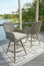 Seton Creek Outdoor Bar Height Barstool with Cushion (Set of 2) - Zara Furniture (Kissimmee,FL)