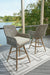 Seton Creek Outdoor Bar Height Barstool with Cushion (Set of 2) - Zara Furniture (Kissimmee,FL)