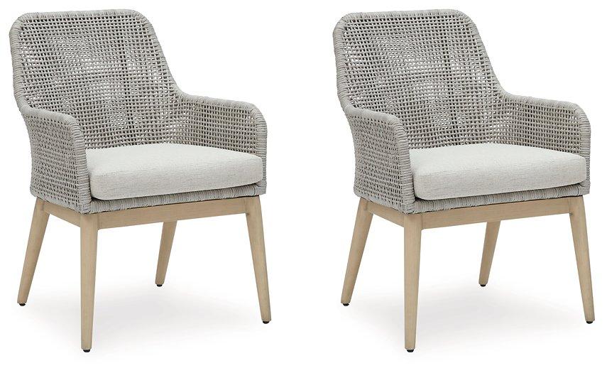Seton Creek Outdoor Dining Arm Chair (Set of 2) - Zara Furniture (Kissimmee,FL)