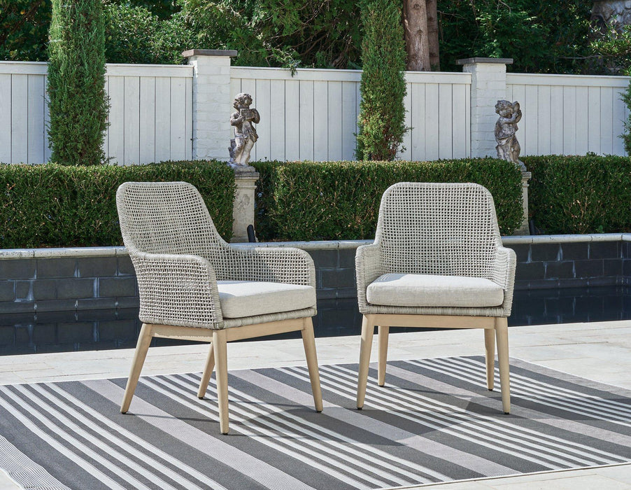 Seton Creek Outdoor Dining Arm Chair (Set of 2) - Zara Furniture (Kissimmee,FL)