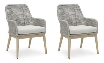 Seton Creek Outdoor Dining Arm Chair (Set of 2) - Zara Furniture (Kissimmee,FL)