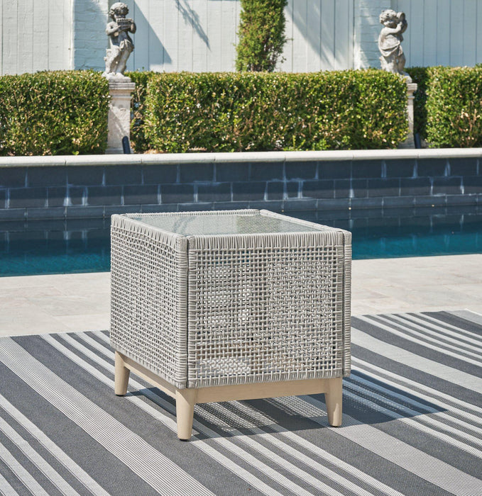 Seton Creek Outdoor End Table - Zara Furniture (Kissimmee,FL)