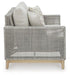 Seton Creek Outdoor Loveseat with Cushion - Zara Furniture (Kissimmee,FL)