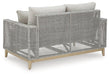 Seton Creek Outdoor Loveseat with Cushion - Zara Furniture (Kissimmee,FL)