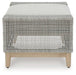 Seton Creek Outdoor Ottoman with Cushion - Zara Furniture (Kissimmee,FL)