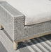 Seton Creek Outdoor Ottoman with Cushion - Zara Furniture (Kissimmee,FL)