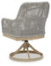 Seton Creek Outdoor Swivel Dining Chair (Set of 2) - Zara Furniture (Kissimmee,FL)