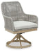 Seton Creek Outdoor Swivel Dining Chair (Set of 2) - Zara Furniture (Kissimmee,FL)