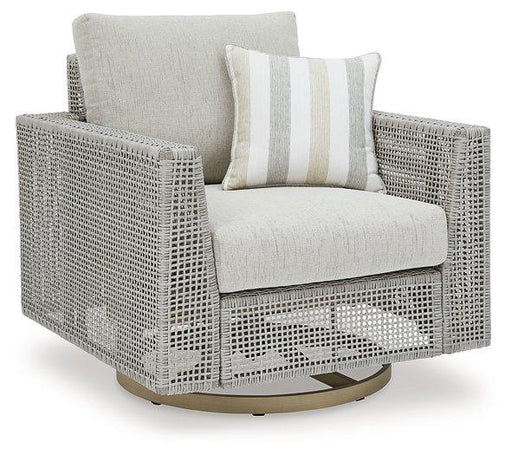 Seton Creek Outdoor Swivel Lounge with Cushion - Zara Furniture (Kissimmee,FL)