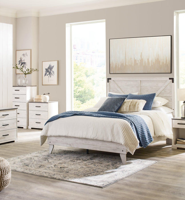 Shawburn Crossbuck Panel Bed - Zara Furniture (Kissimmee,FL)