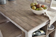 Skempton Counter Height Dining Table and Bar Stools (Set of 3) - Zara Furniture (Kissimmee,FL)
