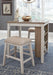 Skempton Counter Height Dining Table and Bar Stools (Set of 3) - Zara Furniture (Kissimmee,FL)