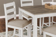Skempton Counter Height Dining Table and Bar Stools (Set of 7) - Zara Furniture (Kissimmee,FL)