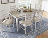 Skempton Dining Table and Chairs (Set of 7) - Zara Furniture (Kissimmee,FL)