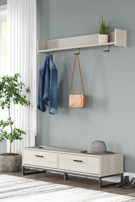 Socalle Bench with Coat Rack - Zara Furniture (Kissimmee,FL)