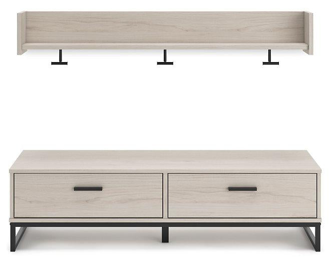 Socalle Bench with Coat Rack - Zara Furniture (Kissimmee,FL)