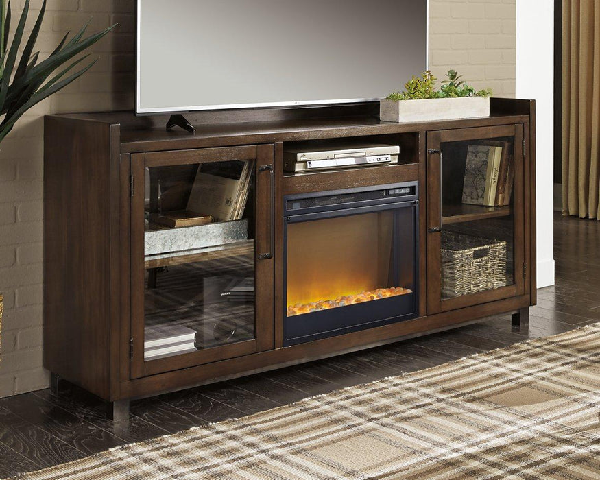 Starmore 70" TV Stand with Electric Fireplace - Zara Furniture (Kissimmee,FL)