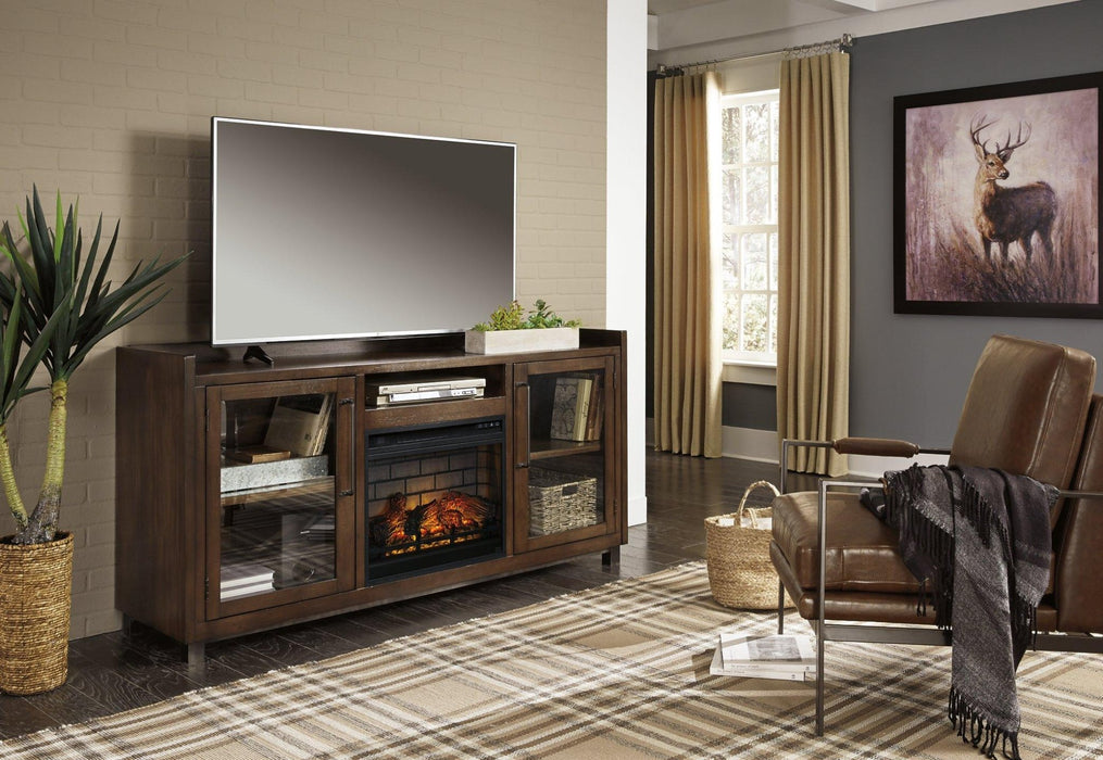 Starmore 70" TV Stand with Electric Fireplace - Zara Furniture (Kissimmee,FL)