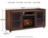 Starmore 70" TV Stand with Electric Fireplace - Zara Furniture (Kissimmee,FL)