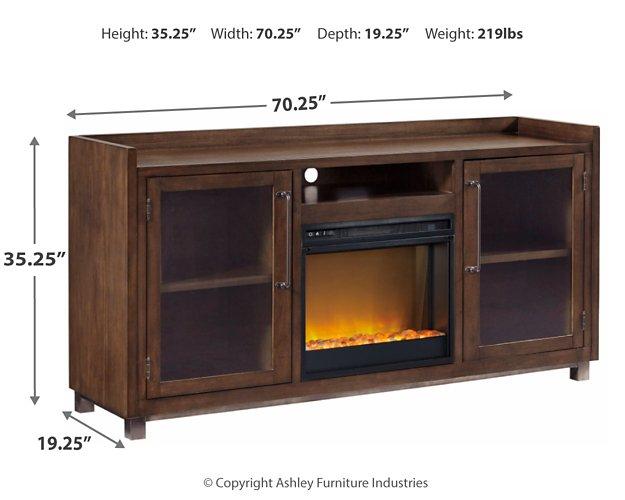 Starmore 70" TV Stand with Electric Fireplace - Zara Furniture (Kissimmee,FL)
