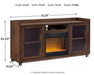 Starmore 70" TV Stand with Electric Fireplace - Zara Furniture (Kissimmee,FL)