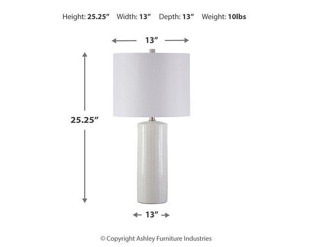 Steuben Table Lamp (Set of 2) - Zara Furniture (Kissimmee,FL)