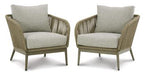 Swiss Valley Lounge Chair with Cushion (Set of 2) - Zara Furniture (Kissimmee,FL)