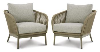 Swiss Valley Lounge Chair with Cushion (Set of 2) - Zara Furniture (Kissimmee,FL)