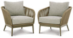 Swiss Valley Lounge Chair with Cushion (Set of 2) - Zara Furniture (Kissimmee,FL)