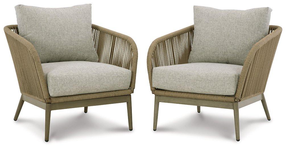 Swiss Valley Lounge Chair with Cushion (Set of 2) - Zara Furniture (Kissimmee,FL)